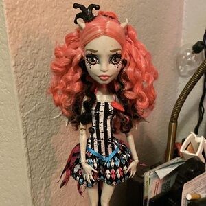 Monster High Doll with Coral and Black Hair
